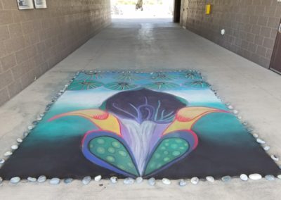 Sidewalk art at CNM West